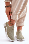 Buty Sportowe Klasyczne Wsuwane Zielone Frankie QH515