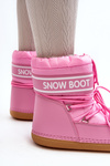 Women's lace-up snow boots in pink Soia