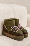 Snow boots on platform D.Franklin DFSH371015 Khaki