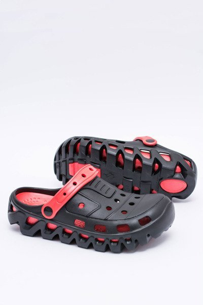 Black Men's Garden Lightweight Flip Flops Kroks Eva
