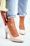 Women's Pearl Stiletto pumps Sergio Leone Beige Campbell