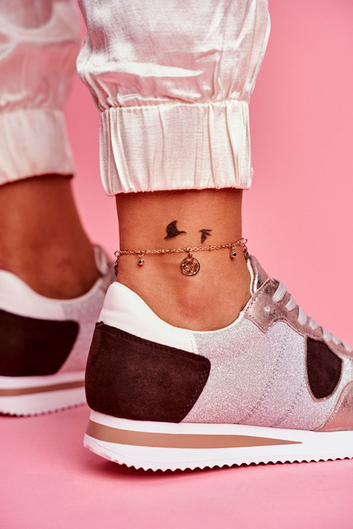 Women’s Sport Shoes Brocade Silver Very Nice