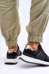 Leather Women's Sports Shoes Black Kabama