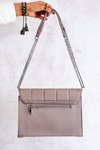 Quilted Letter Bag Grey Nerissa