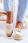 Classic Espadrilles On The Platform Beige Julianne