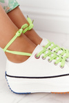 Women's  Sneakers On A Platform White Electric Love