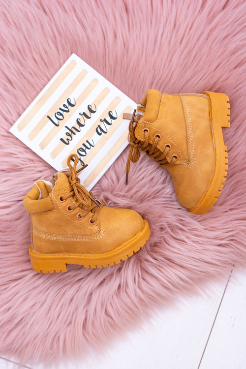 Kids' Warmed Trappers Booties Camel Dexter