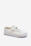 Leather Kids' Sneakers with Velcro White Delmara