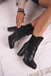 Women's Boots On High Heel Black Erdogan