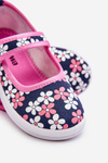 Children's ballerinas in flowers navy blue-pink Noah