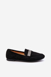 Women's Black Loafers with Rhinestones Ralrika