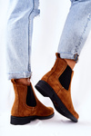 Suede Lace-up Boots Camel Astate