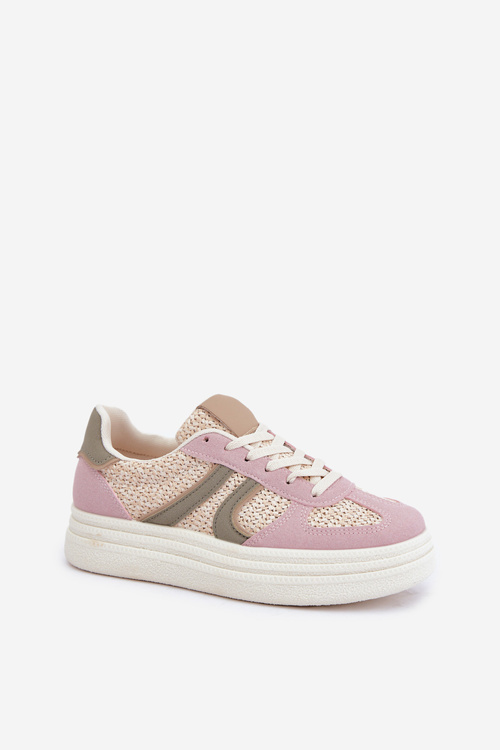 Women's Sneakers With Braiding On Platform Multicolor Lesida