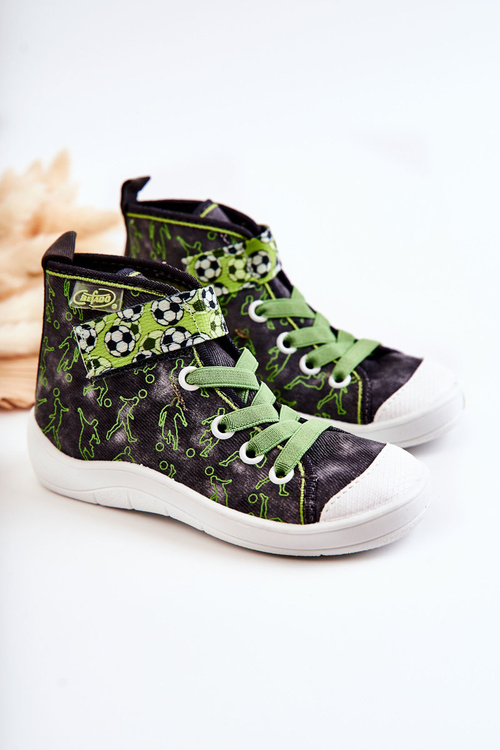 High Children's Sneakers Football Befado 268X070 Grey-Green