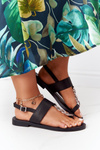 Leather Sandals Flip-flops Big Star HH274705 Black