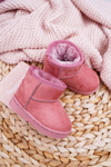 Children's Insulated Snow Boots Dark Pink Gooby