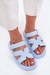 Women's Rubber Slippers With Strap Blue Tavirae