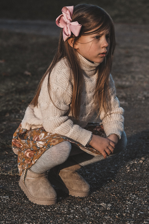 Children's Insulated Snow Boots Green Leonora