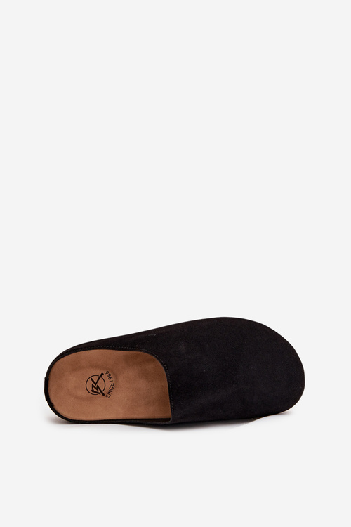 Women's slippers on platform black Sylviane