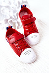 Children's Sneakers With Velcro Red Cartoon