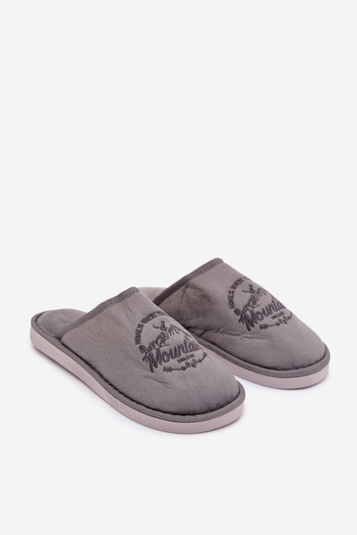 Men's Grey Slippers Tiranne
