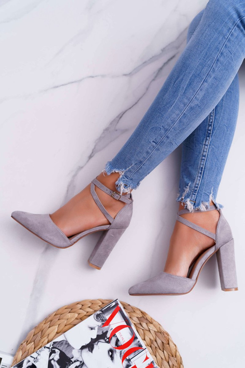 Women's Stiletto pumps Grey High Traffic