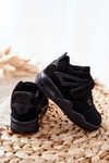 Children's Leather Sports Shoes Black Marisa