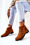 Women's boots suede Camel Numbero