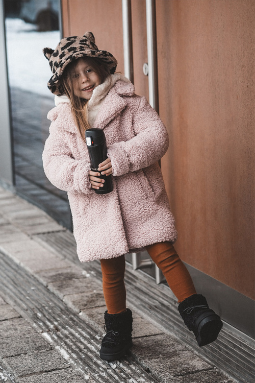 Warm Children's Lace-up Snow Boots Black Asija