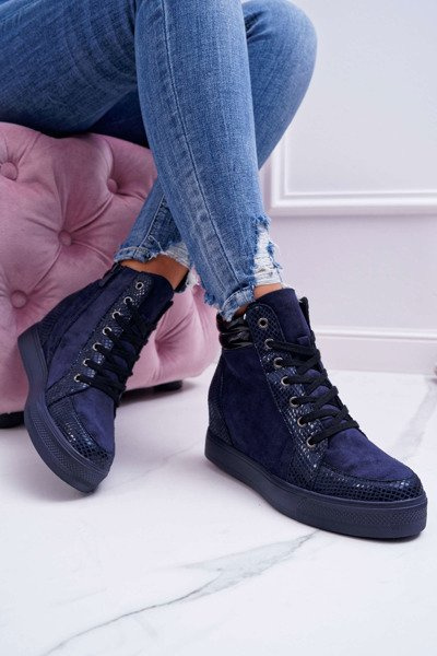 Women's Sneakers Hidden Anchor Navy Blue Ferrer