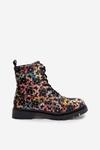 Women's insulated boots with floral design Artiker 57C1050 multicolor