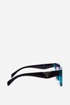 Women's Classic Sunglasses with Gold Details UV400 Black-Blue