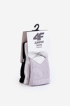 Skarpety Dziewczęce 4F 3-PACK Casual 4FJWAW23USOCF229-90S Multikolor