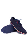 Men's Bednarek Elegant Nubuck Leather Shoes Navy Blue Pietro
