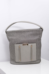 Women's Large Grey Silver Nobo Handbag