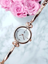 Luxe Women's Pink Gold Bracelet Watch Mega