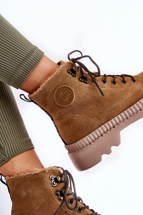 Suede Warm Boots Big Star KK274521 Beige