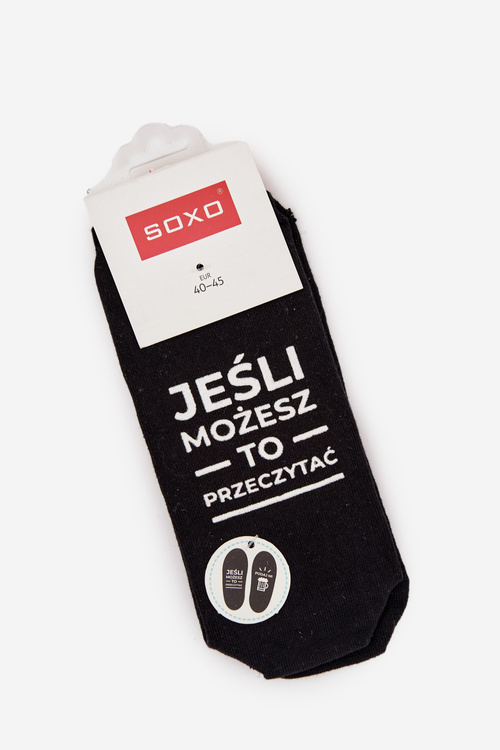 Męskie Skarpety Stopki Z Napisami Podaj Mi Piwo Czarne