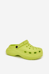 Ladies Foam Slippers Lime Elisra