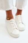 Low Women's Sports Sneakers Made of White Eco Leather Diunna