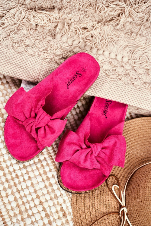 Cork Lining Flip Flops Fuchsia Wendy