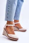 Women's Classic Wedge Sandals Beige Malani