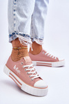 Women's Sneakers On The Platform Lee Cooper LCW-23-31-1804L Pink