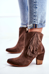 Women’s Boots On High Heel Leather Cappuccino Quintana