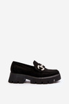 Women's Moccasins with Ornament Black Ellise