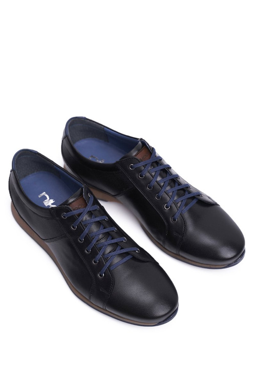 Men's Casual Leather Half Boots Nikopol Black 1730