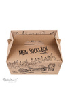 Rainbow Socks Meal Socks Box Burger Fries Beer 5 Pairs