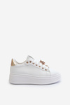 Women's platform sneakers with white embellishments Herbisa