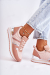 Buty Sportowe Klasyczne Damskie Wiązane Różowe Elenes