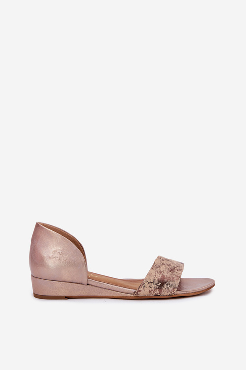 Leather Sandals Maciejka 01971-71 Gold